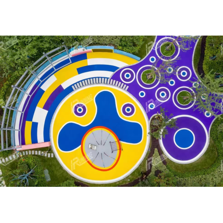 兒童游樂場塑膠地板實景圖13